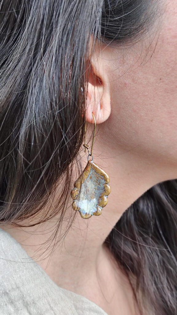 Boucles d'oreilles feuilles de chêne