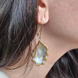 Boucles d'oreilles feuilles de chêne