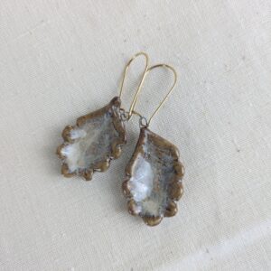Boucles d'oreilles feuilles de chêne – Image 7