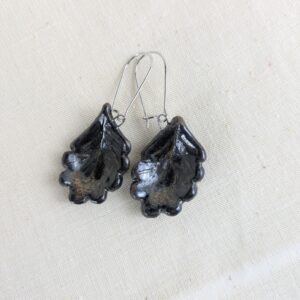 Boucles d'oreilles feuilles de chêne – Image 4