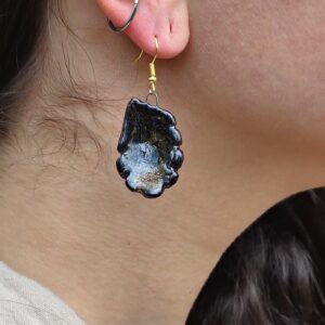 Boucles d'oreilles feuilles de chêne – Image 3